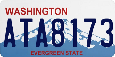 WA license plate ATA8173