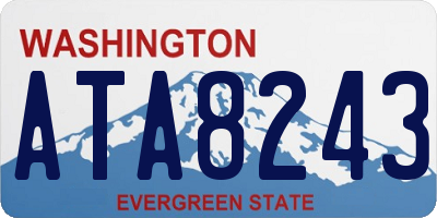 WA license plate ATA8243