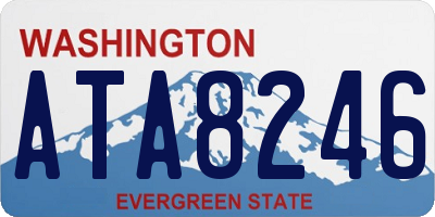 WA license plate ATA8246