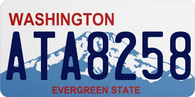 WA license plate ATA8258