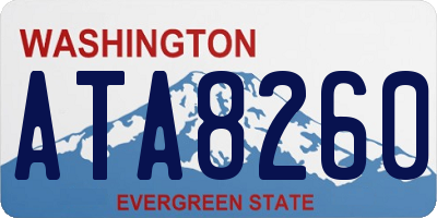 WA license plate ATA8260