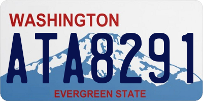 WA license plate ATA8291