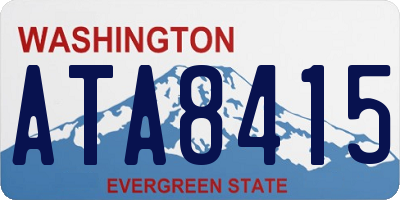 WA license plate ATA8415