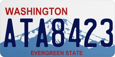 WA license plate ATA8423