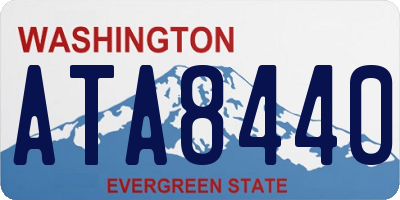 WA license plate ATA8440