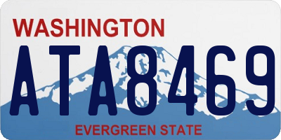 WA license plate ATA8469