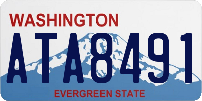 WA license plate ATA8491