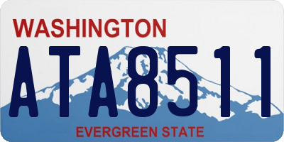 WA license plate ATA8511