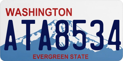 WA license plate ATA8534