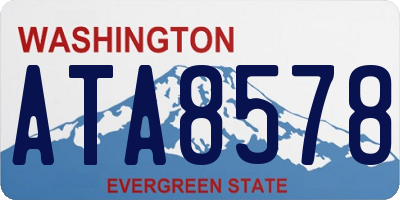 WA license plate ATA8578