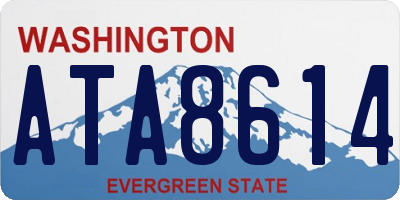 WA license plate ATA8614