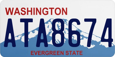 WA license plate ATA8674