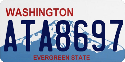 WA license plate ATA8697