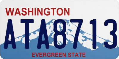 WA license plate ATA8713