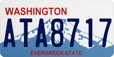 WA license plate ATA8717