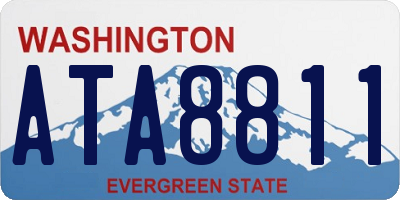 WA license plate ATA8811