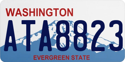 WA license plate ATA8823