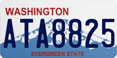 WA license plate ATA8825