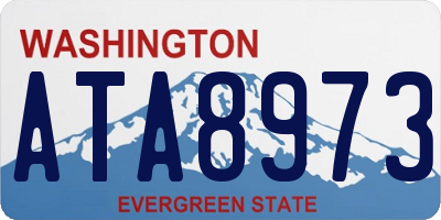 WA license plate ATA8973