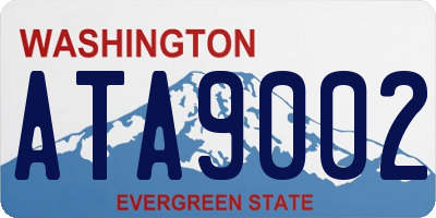WA license plate ATA9002