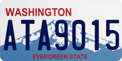 WA license plate ATA9015