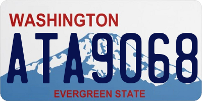 WA license plate ATA9068