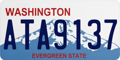 WA license plate ATA9137