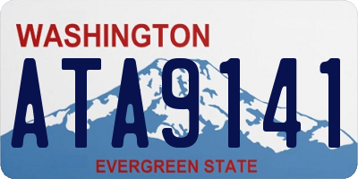 WA license plate ATA9141