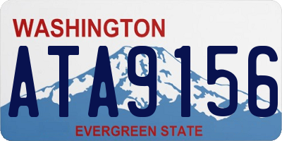 WA license plate ATA9156