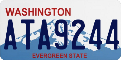 WA license plate ATA9244