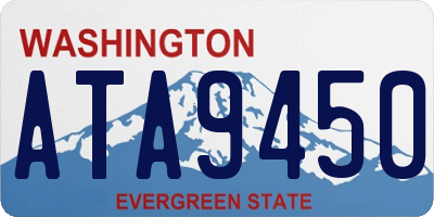 WA license plate ATA9450