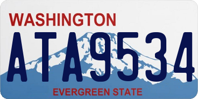 WA license plate ATA9534