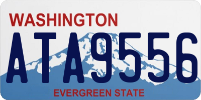 WA license plate ATA9556