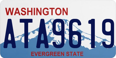 WA license plate ATA9619