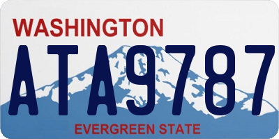 WA license plate ATA9787
