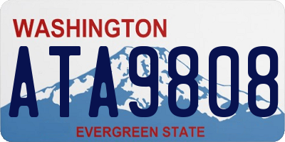 WA license plate ATA9808