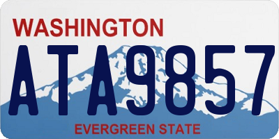 WA license plate ATA9857