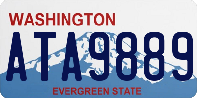 WA license plate ATA9889