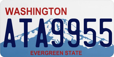 WA license plate ATA9955