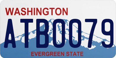 WA license plate ATB0079