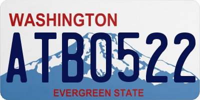WA license plate ATB0522