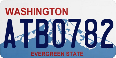 WA license plate ATB0782