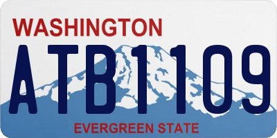 WA license plate ATB1109