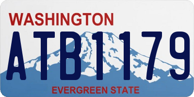 WA license plate ATB1179