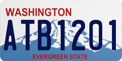 WA license plate ATB1201