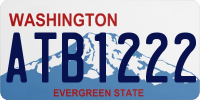WA license plate ATB1222