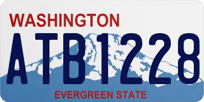 WA license plate ATB1228