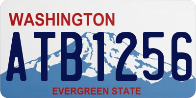 WA license plate ATB1256