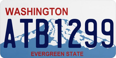 WA license plate ATB1299
