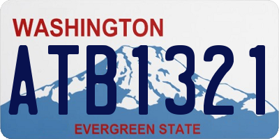 WA license plate ATB1321